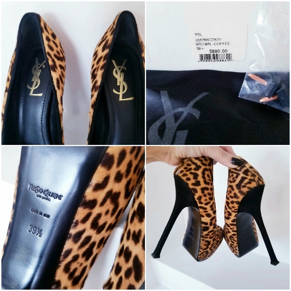 YVES SAINT LAURENT Leopard Print Pony Hair - Picture 6 of 8